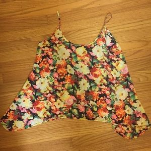 Flowy, floral tank